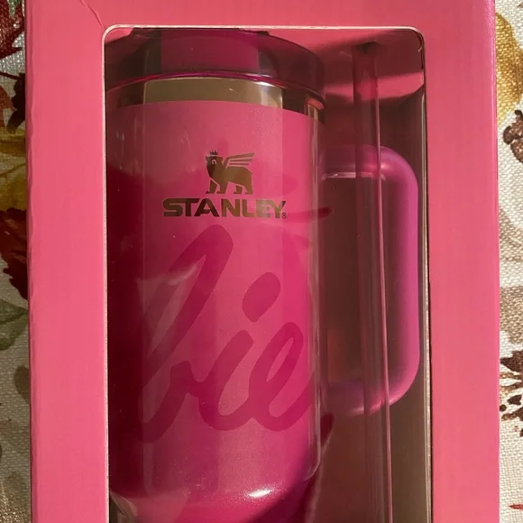 Stanley Hot Pink Barbie Tumbler 65th Anniversary - Picture 5 of 5